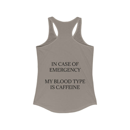 Blood Type Women's Racerback Tank