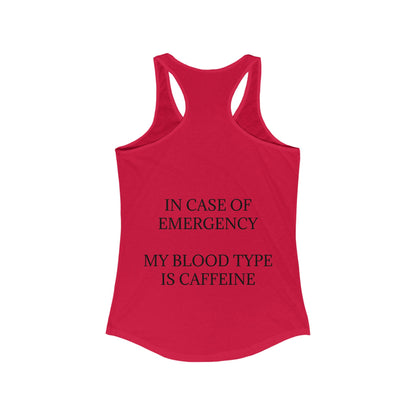Blood Type Women's Racerback Tank