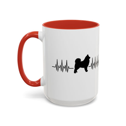 My Heart Beats For Samoyeds 2-Tone Coffee Mug