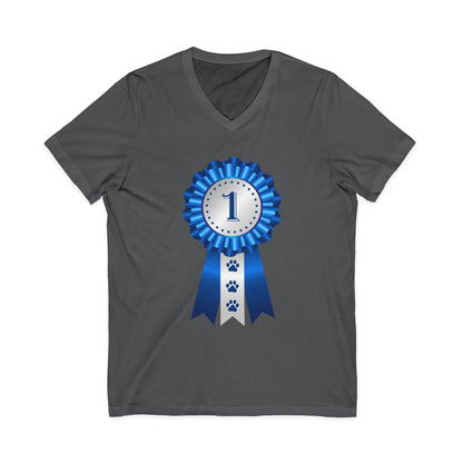 Show Ribbon Unisex Short Sleeve V-Neck Tee