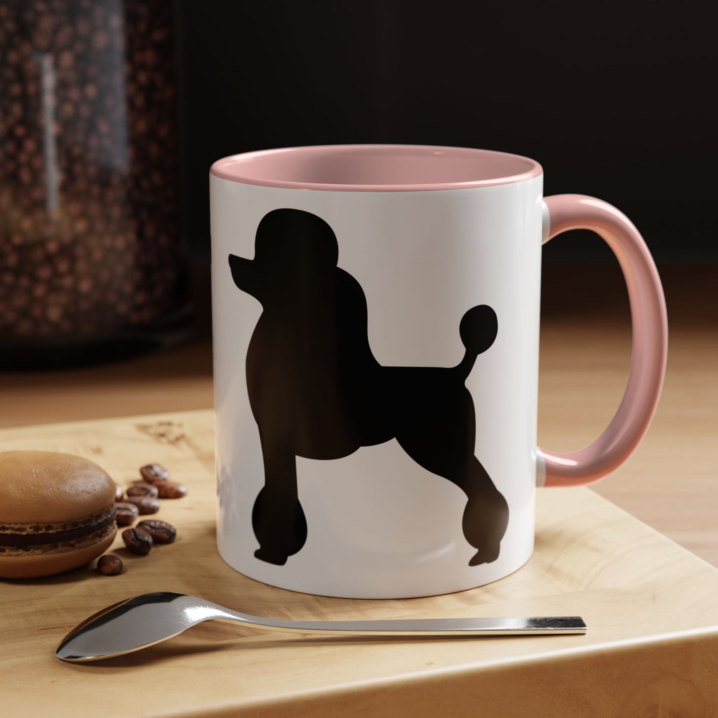 Poodle Silhouette 2-Tone Coffee Mug