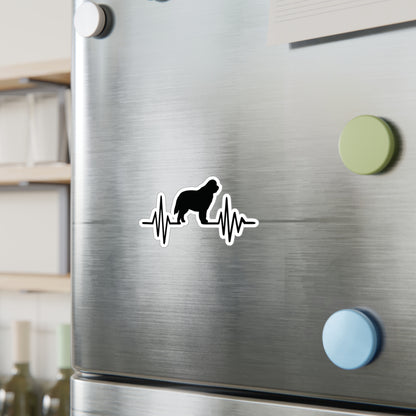 My Heart Beats For Newfies Vinyl Decal