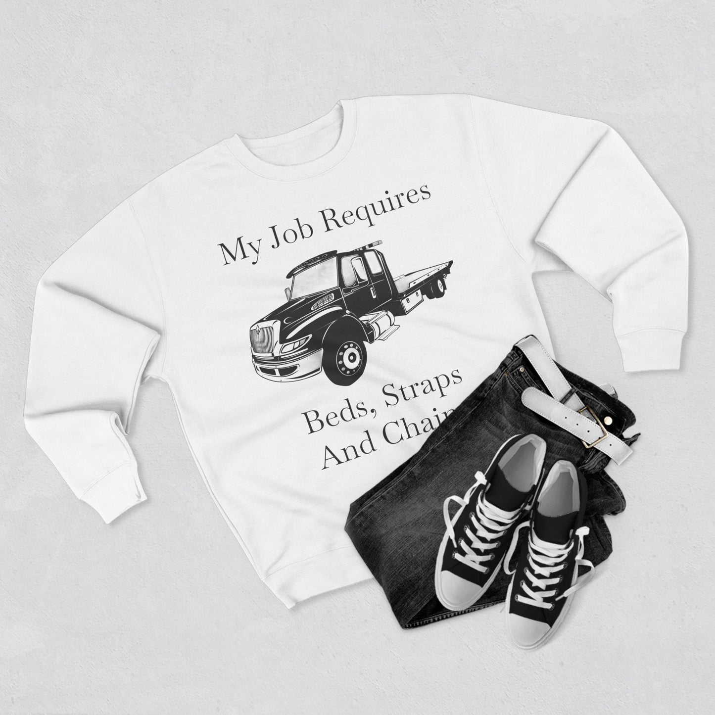 Beds, Straps, And Chains Unisex Crewneck Sweatshirt