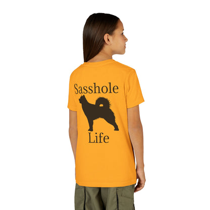 Sasshole Life Youth Unisex Short Sleeve Crewneck Tee