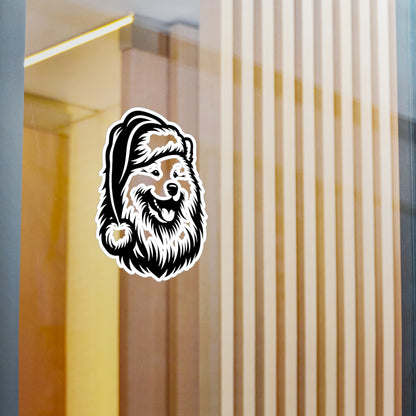 Santa Paws Samoyed Vinyl Decal