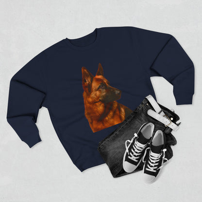 German Shepherd Head Unisex Crewneck Sweatshirt