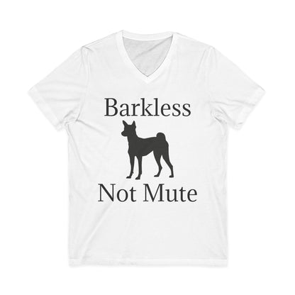 Barkless Not Mute Unisex Short Sleeve V-Neck Tee