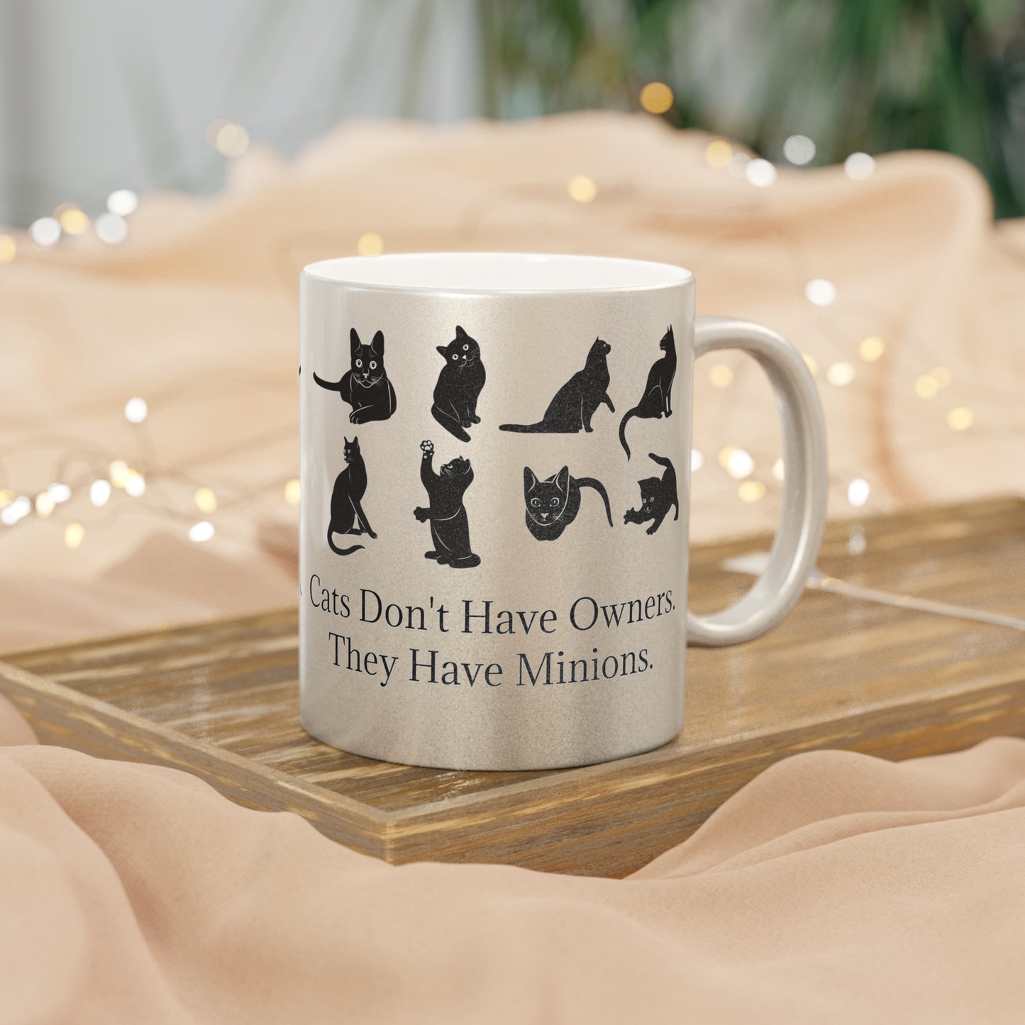 Cat Minions Metallic Coffee Mug