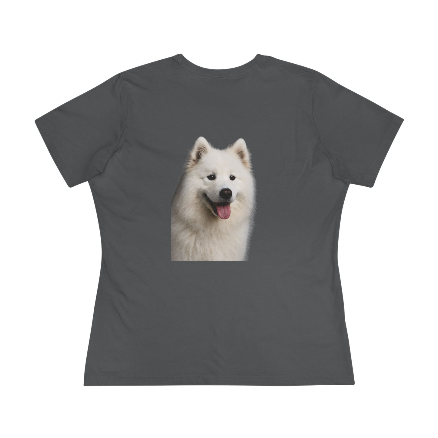 Samoyed Head Women's Short Sleeve Crewneck Tee