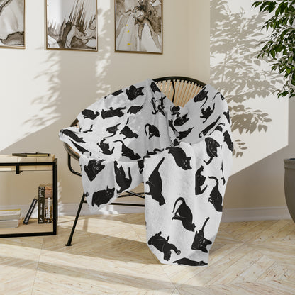 Cats Velveteen Microfiber Blanket