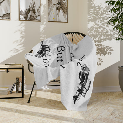 I Can't Fix Stupid Flatbed Tow Truck Velveteen Microfiber Blanket