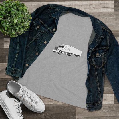 Semi Truck Women's Short Sleeve Crewneck Tee