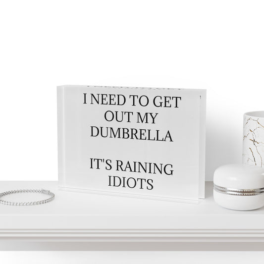 Dumbrella Acrylic Photo Block