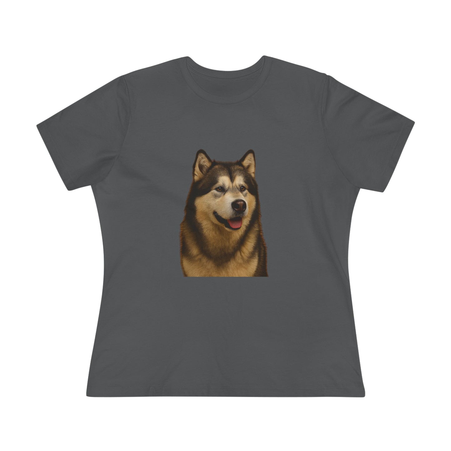 Malamute Head Women's Short Sleeve Crewneck Tee