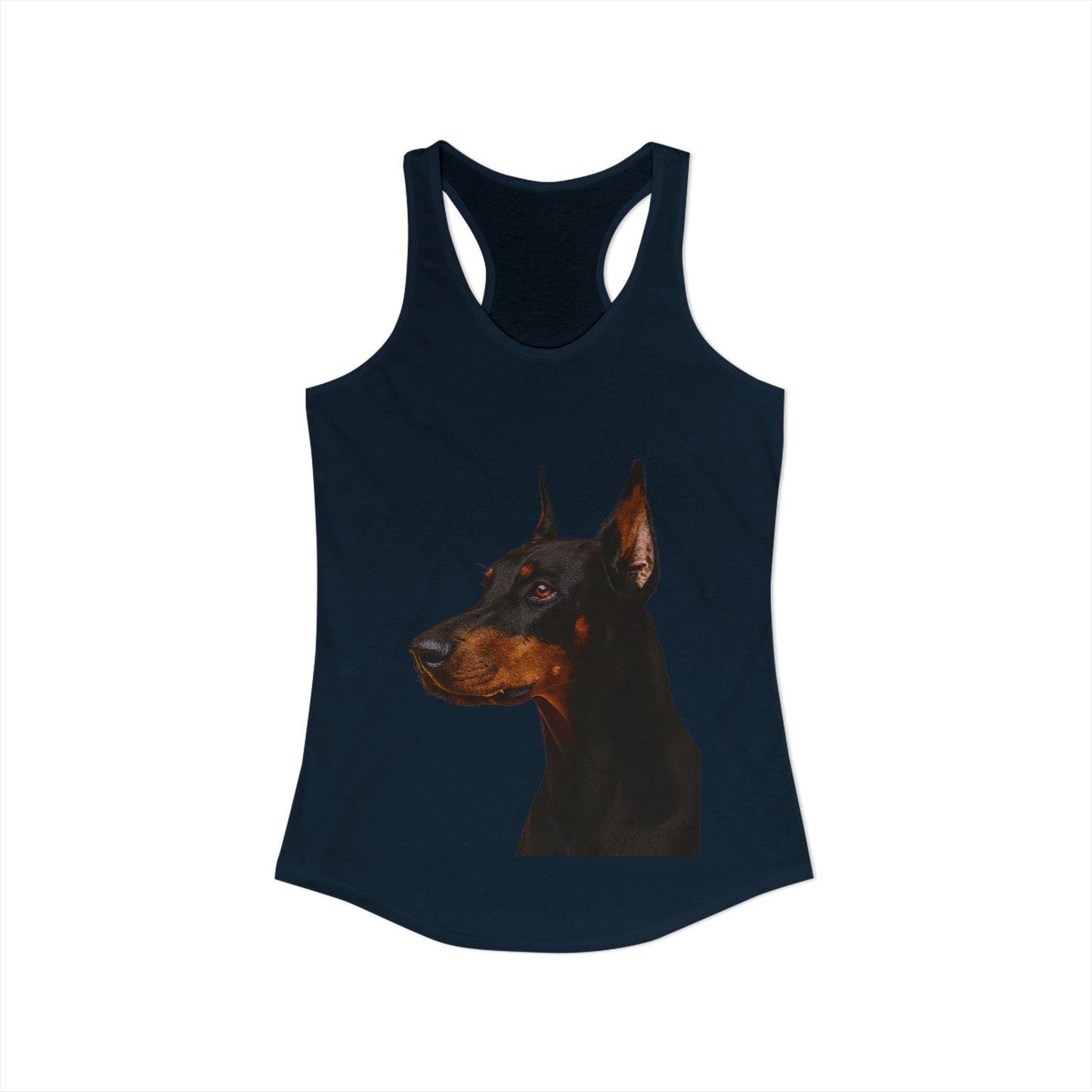 Doberman Head Women's Racerback Tank