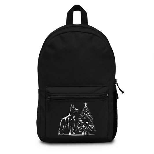 Doberman Christmas Tree Backpack