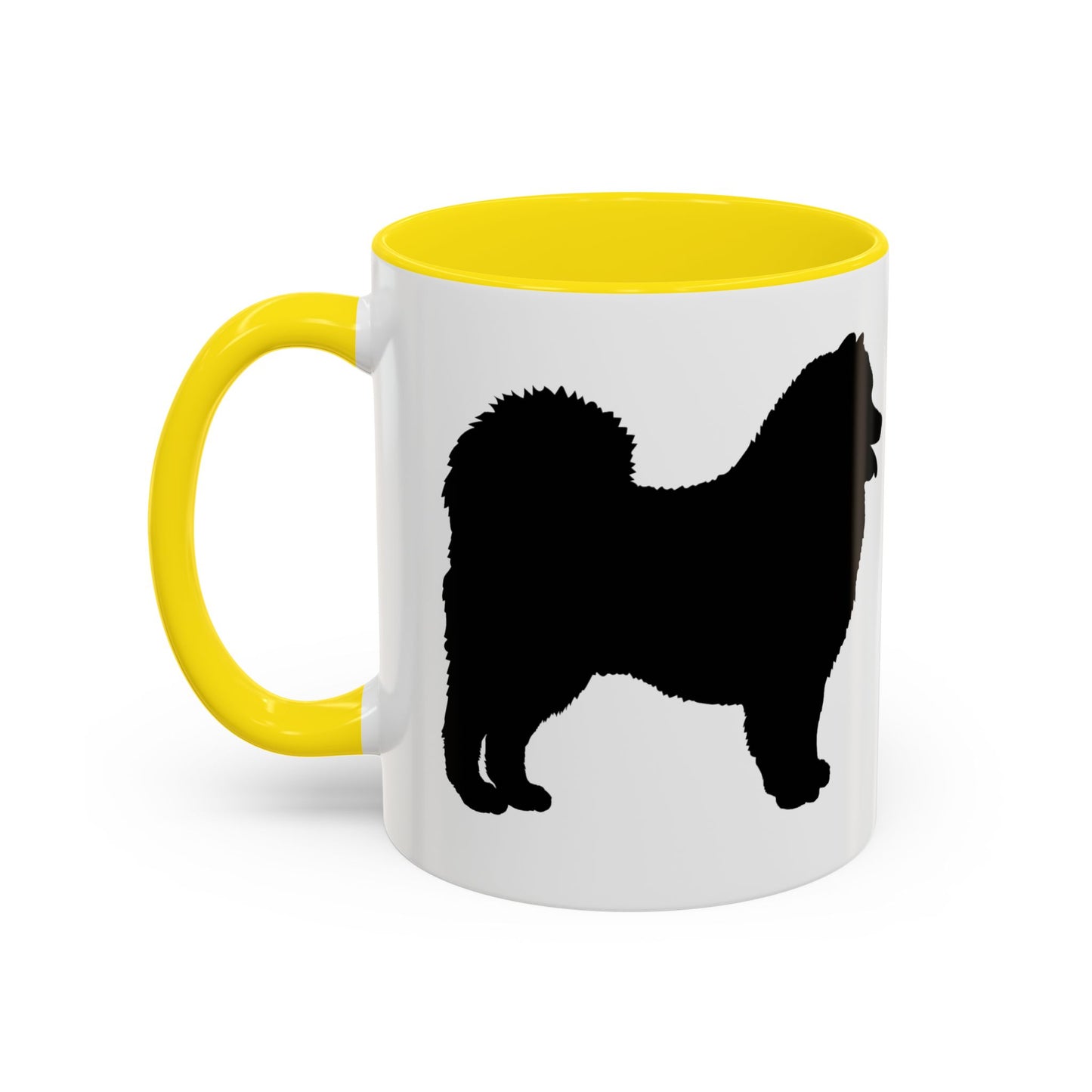 Samoyed Silhouette 2-Tone Coffee Mug