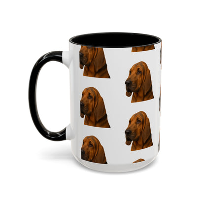 Bloodhound Head 2-Tone Coffee Mug