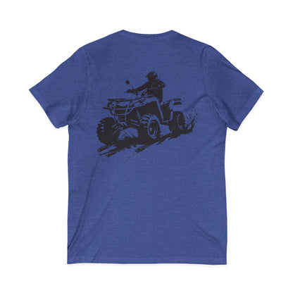 Slingin' Mud Quad Unisex Short Sleeve V-Neck Tee