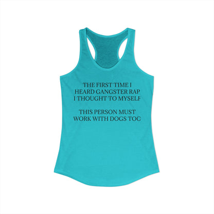 Gangster Rap Women's Racerback Tank