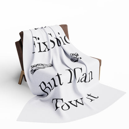 I Can't Fix Stupid Wheel Lift Tow Truck Arctic Fleece Blanket