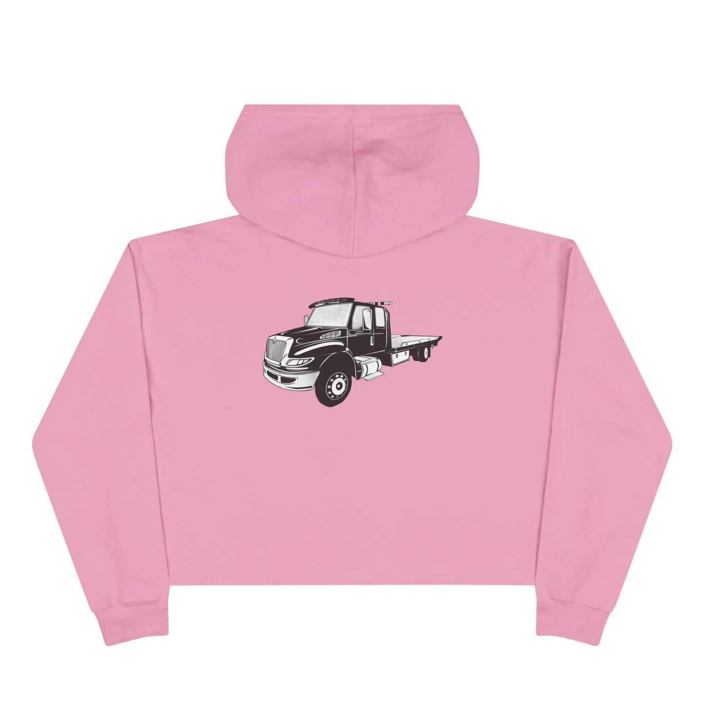 Flatbed Tow Truck Women's Crop Hoodie