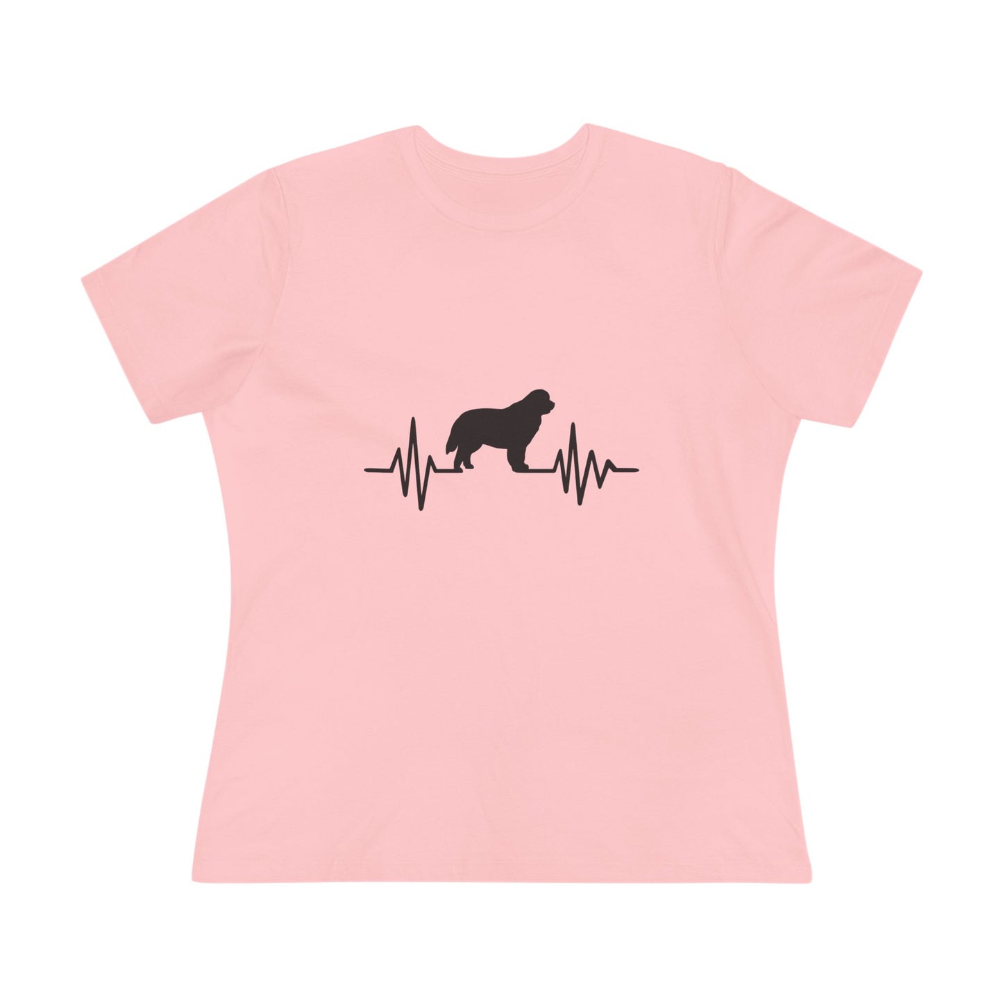 My Heart Beats For Newfies Women's Short Sleeve Crewneck Tee
