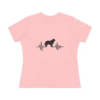My Heart Beats For Newfies Women's Short Sleeve Crewneck Tee