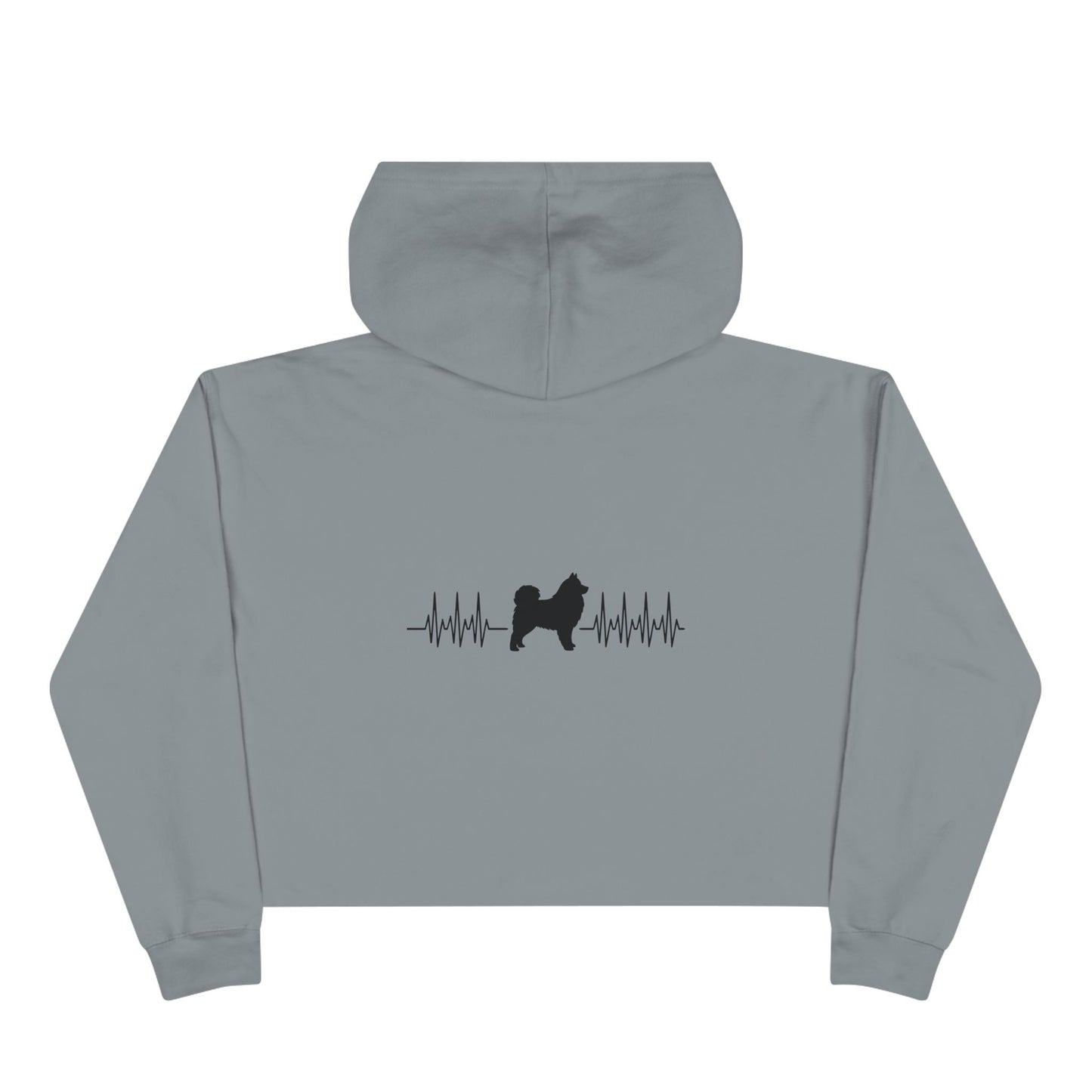 My Heart Beats For Samoyeds Women's Crop Hoodie