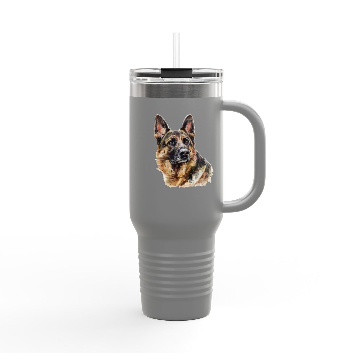 German Shepherd Head Insulated Travel Mug