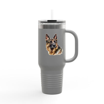 German Shepherd Head Insulated Travel Mug