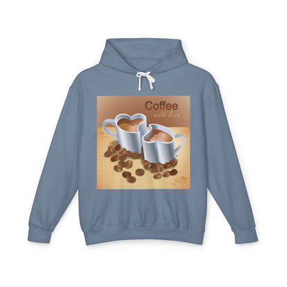 Coffee With Love Unisex Lightweight Hoodie