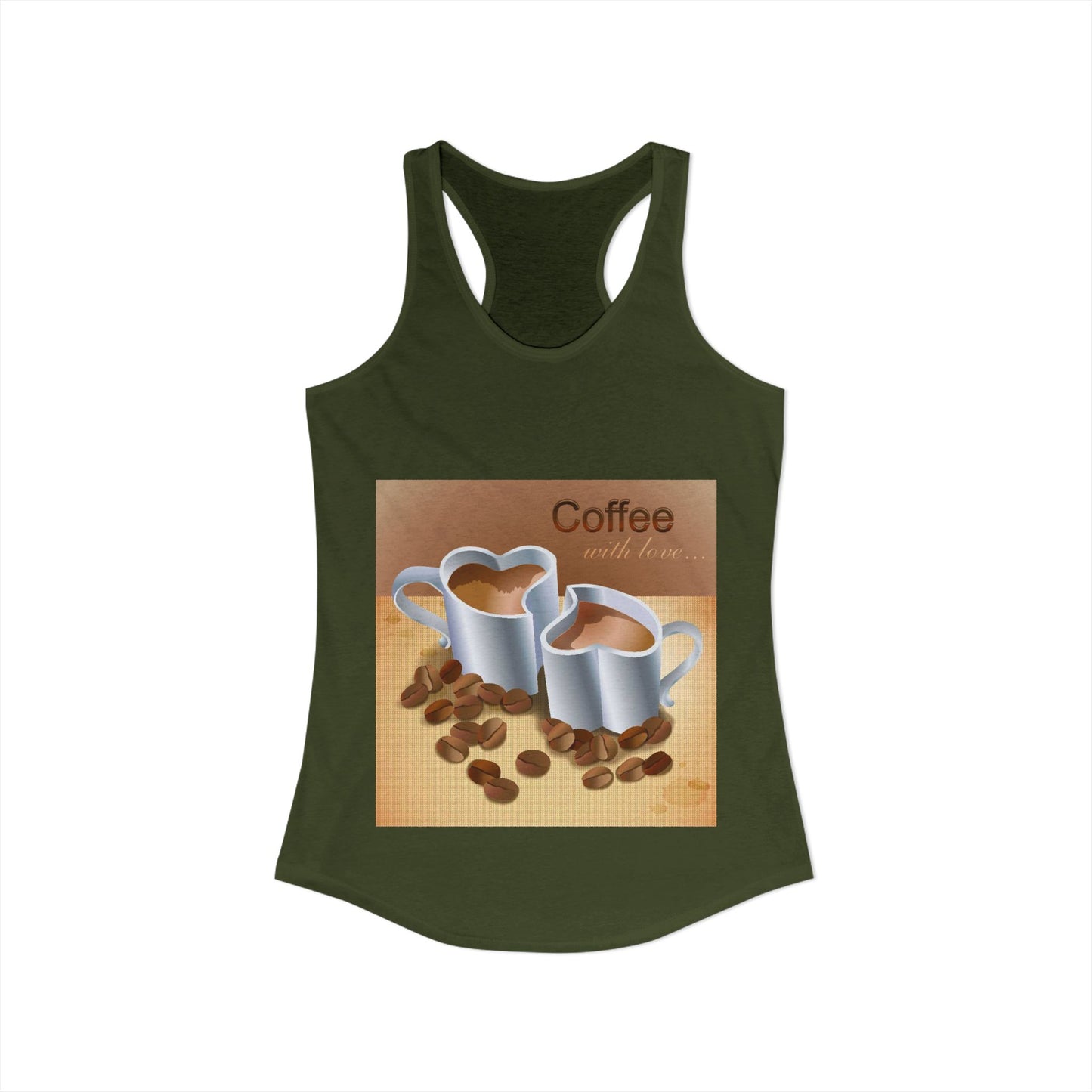Coffee With Love Women's Racerback Tank