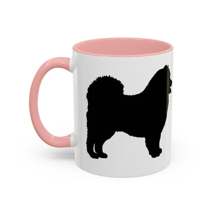 Samoyed Silhouette 2-Tone Coffee Mug