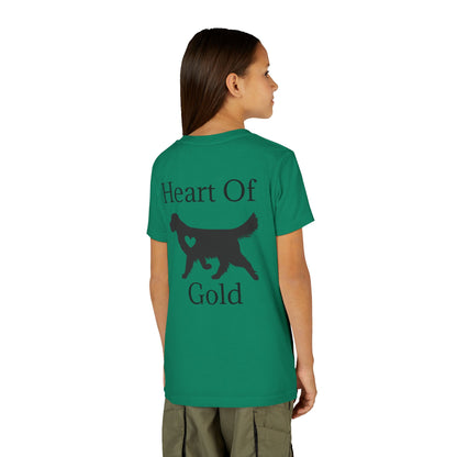 Heart Of Gold Youth Unisex Short Sleeve Crewneck Tee