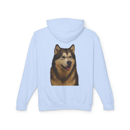 Malamute Head Unisex Lightweight Hoodie