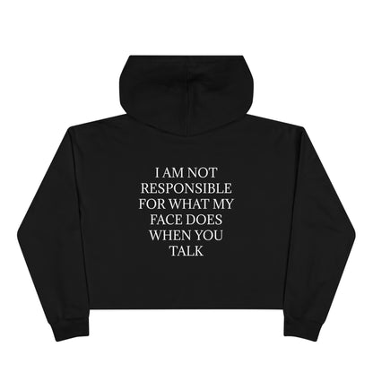 When You Talk Women's Crop Hoodie