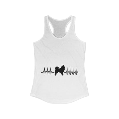 My Heart Beats For Samoyeds Women's Racerback Tank