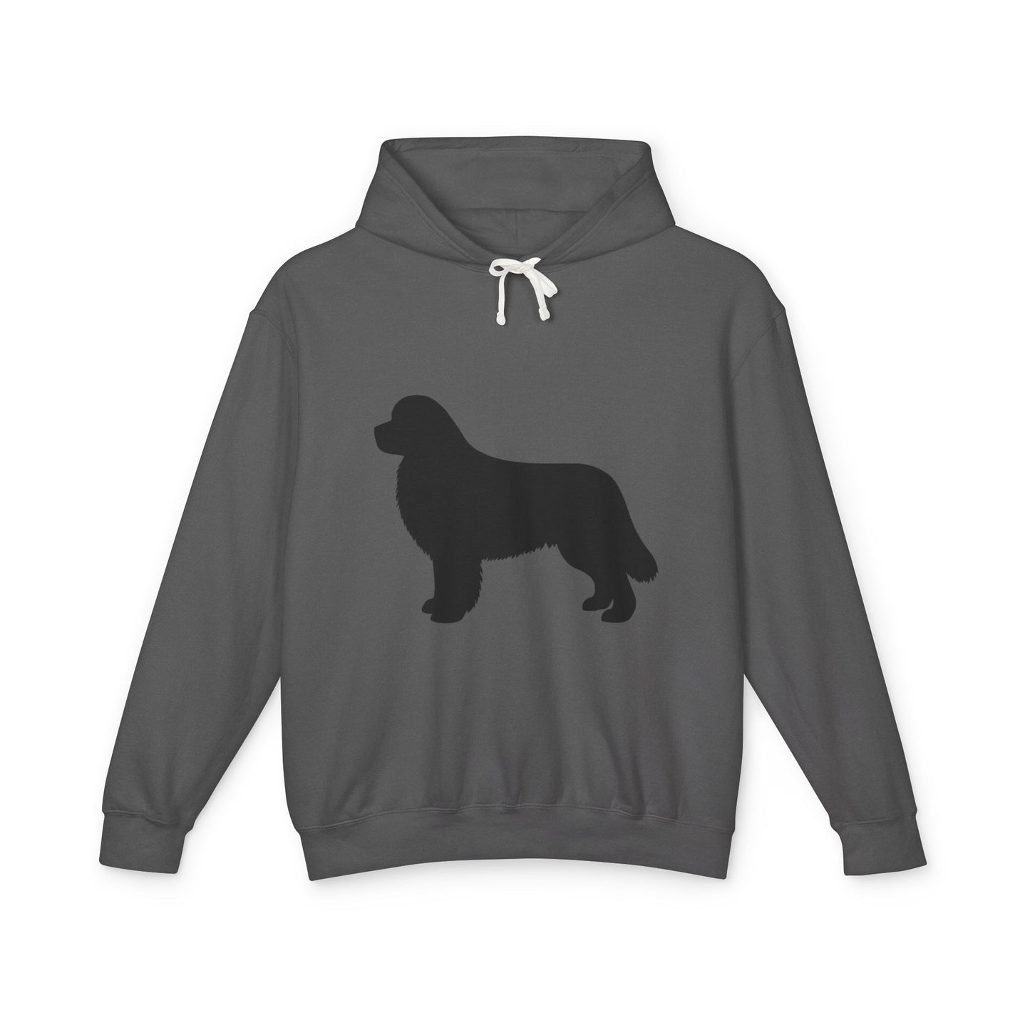 Newfie Silhouette Unisex Lightweight Hoodie