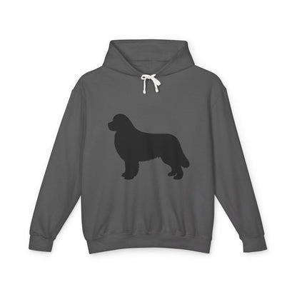 Newfie Silhouette Unisex Lightweight Hoodie