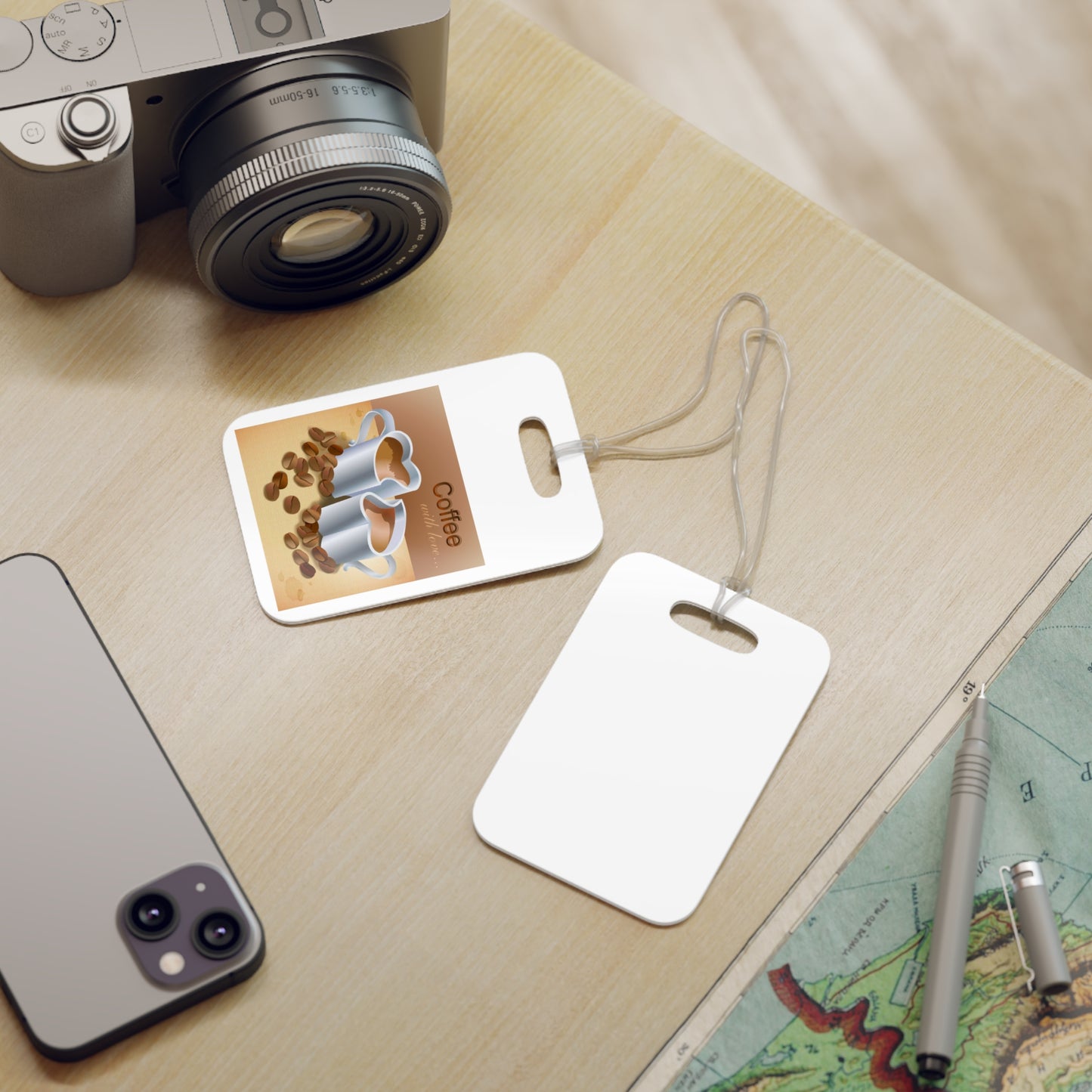 Coffee With Love Luggage Tag