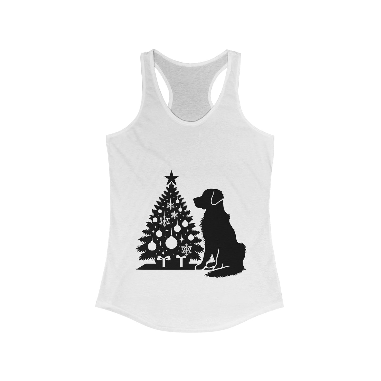 Golden Christmas Tree Women's Racerback Tank