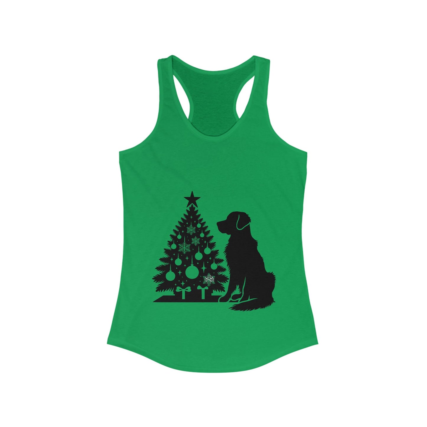 Golden Christmas Tree Women's Racerback Tank