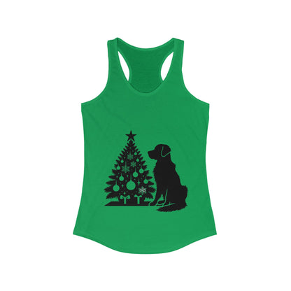 Golden Christmas Tree Women's Racerback Tank