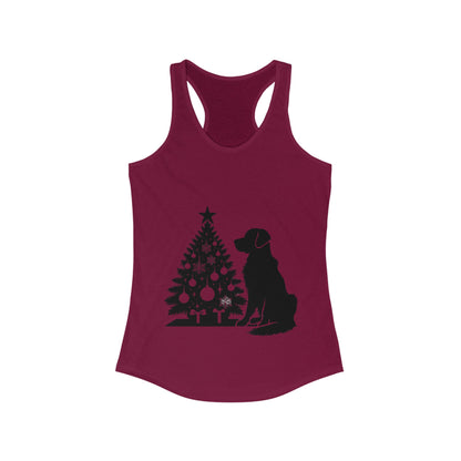 Golden Christmas Tree Women's Racerback Tank