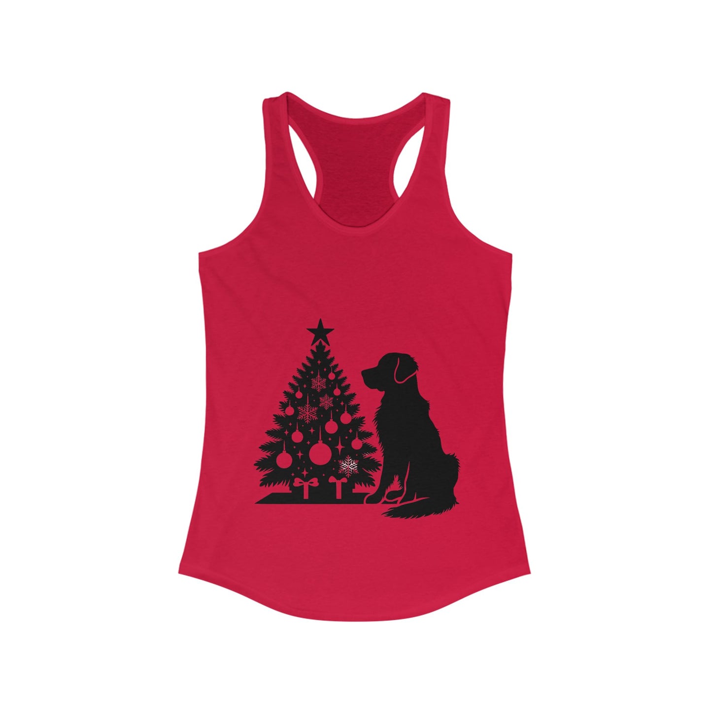 Golden Christmas Tree Women's Racerback Tank