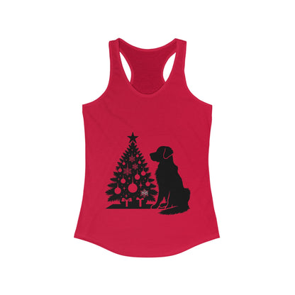 Golden Christmas Tree Women's Racerback Tank
