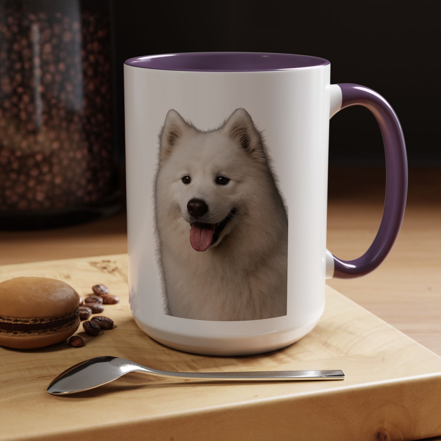 Samoyed Head 2-Tone Coffee Mug