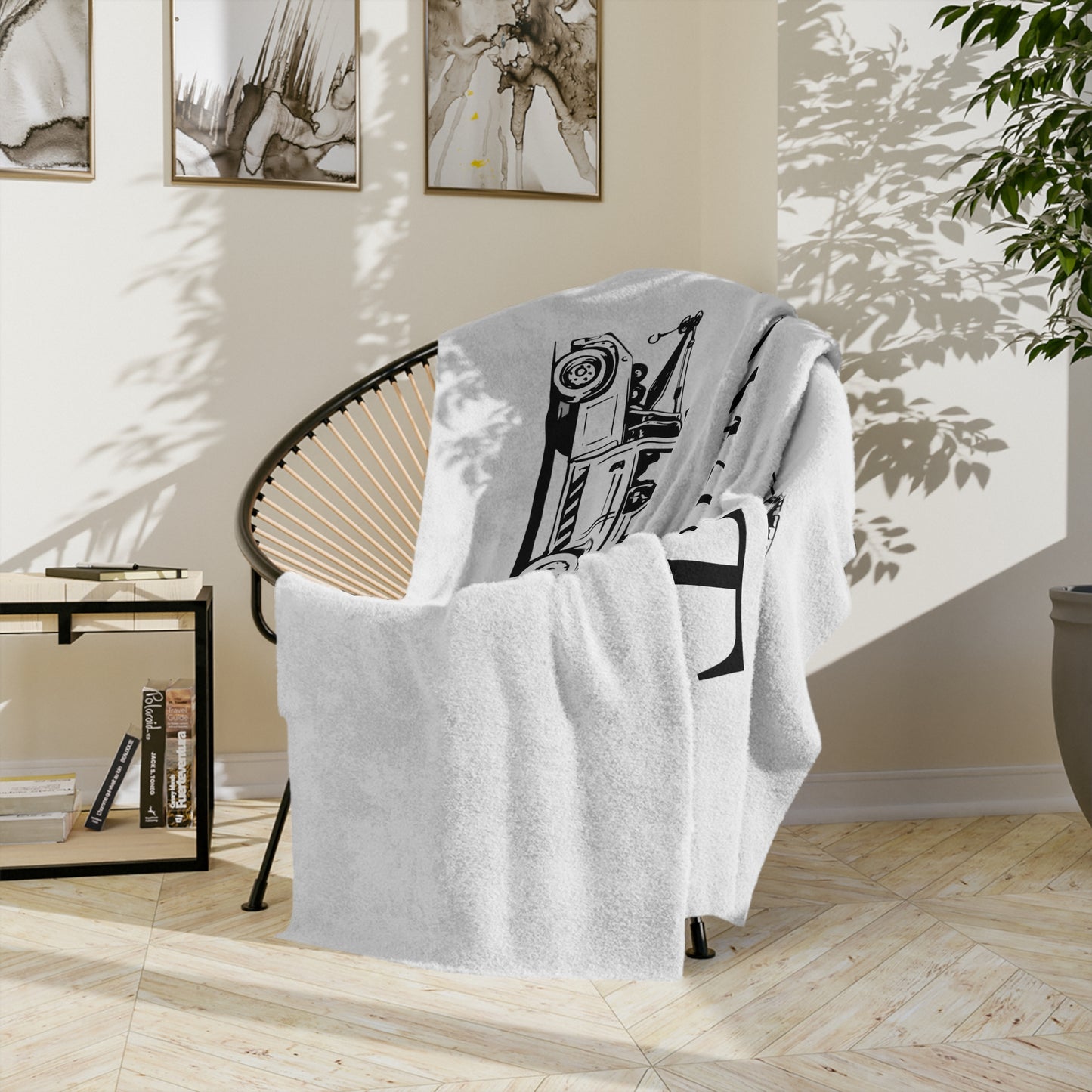 Down To Hook Up Velveteen Microfiber Blanket