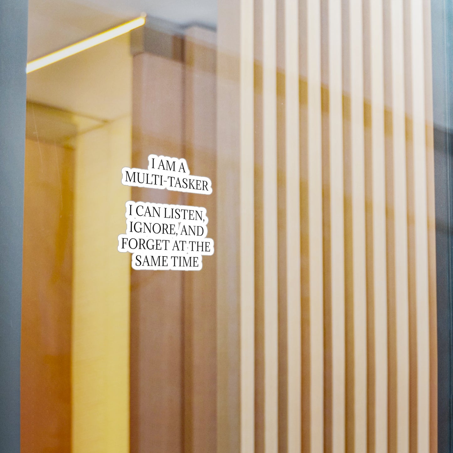 Multi-Tasker Vinyl Decal